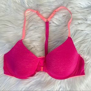 Victoria’s Secret racer back bra semi Demi front closure